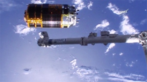 「こうのとり」5号機、ISSから分離　30日早朝に大気圏再突入へ（Image Credit: NASA）