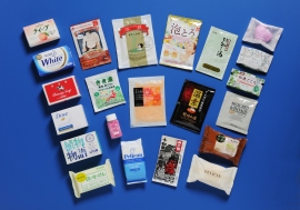 2014年度のサンプルセット(日本浴用剤工業会発表資料より) 2014年度のサンプルセット(日本浴用剤工業会発表資料より)