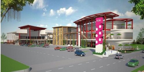 「イオンシラチャ ショッピングセンター」外観図（イオンの発表資料より）