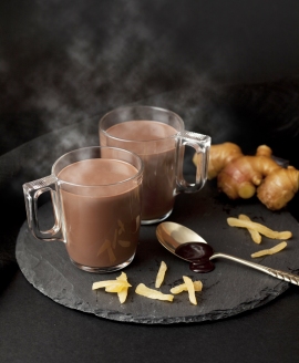 リンツ・ダークチョコレートジンジャードリンク(リンツ&シュプルングリージャパン発表資料より) リンツ・ダークチョコレートジンジャードリンク(リンツ&シュプルングリージャパン発表資料より)