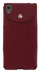 「COLORS」と「Vintage Revival Productions」がコラボレーションしたXperia Z5用のレザーケース「X wear for Xperia Z5」（MSY発表資料より）