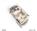 ホンダが一部改良して発売した軽乗用車「N-BOX」の室内空間(G・Lパッケージ オプション装着車)(写真提供:ホンダ) ホンダが一部改良して発売した軽乗用車「N-BOX」の室内空間(G・Lパッケージ オプション装着車)(写真提供:ホンダ)