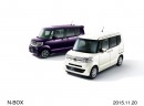ホンダが一部改良して発売した「N-BOX Custom」G・Lパッケージ(左)と、「N-BOX」G・Lパッケージ(右)(写真提供:ホンダ) ホンダが一部改良して発売した「N-BOX Custom」G・Lパッケージ(左)と、「N-BOX」G・Lパッケージ(右)(写真提供:ホンダ)