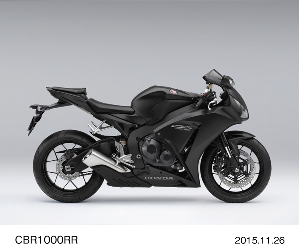 ホンダが27日に発売する大型スーパースポーツモデル「CBR1000RR」のマットバリスティックブラックメタリック。 （写真提供：本田技研工業）