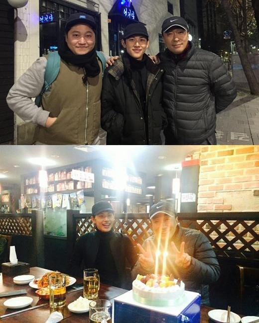 ZE:Aのシワンが、ドラマ「ミセン-未生」出演メンバーとの和気あいあいとした再会の様子を公開した。写真：シワンのツイッター