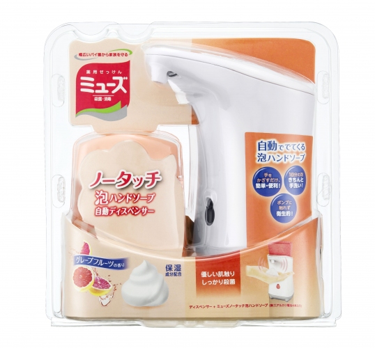 『ミューズ ノータッチ泡ハンドソープ』本体（レキットベンキーザー・ジャパン発表資料より）