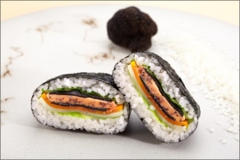 「おにぎらず」(ぐるなび発表資料より) 「おにぎらず」(ぐるなび発表資料より)