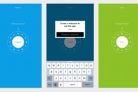 アプリ「Blue:transceiver（ブルートランシーバー）」の画面イメージ（写真:電通ブルー発表資料より）