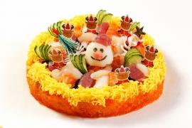 『クリスマスすしケーキ』（アトム発表資料より）