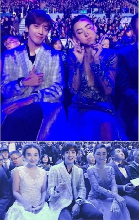 ロックバンドCNBLUEのチョン・ヨンファと中華圏トップ女優セシリア・チャンの親しげな写真が公開された。写真：ELLEスタイルアワード