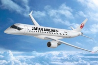 2015年11月11日、遂に国産初のジェット旅客機「MRJ(三菱リージョナルジェット)」が初飛行した。写真は日本航空仕様のイメージカット