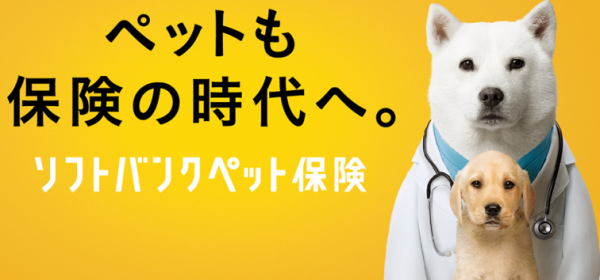 ソフトバンクペット保険の広告（ソフトバンクペット保険サイトより）