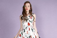 ミルクからチューリップ＆貝殻がモチーフのスカートやワンピース、パンプスなど発売