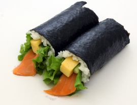 厄除け恵方巻『あっかんべー』(ギンレイサービス発表資料より) 厄除け恵方巻『あっかんべー』(ギンレイサービス発表資料より)