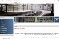 富士電機が買収するカナダの鉄道車両用ドア開閉装置メーカー「SEMECエレクトロメカニーク」のWebサイト。