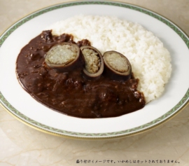 『かくまん いかめしカレー』(松蔵発表資料より) 『かくまん いかめしカレー』(松蔵発表資料より)