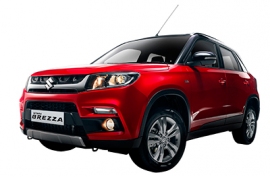 新型コンパクトSUV「ビターラ ブレッツァ」(スズキの発表資料より) 新型コンパクトSUV「ビターラ ブレッツァ」(スズキの発表資料より)