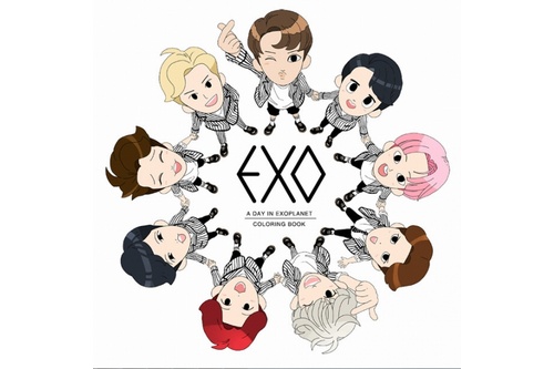 グローバルアイドルEXOの日常を盛り込んだカラーリングブック(塗り絵)が発売される。写真：SMエンターテインメント