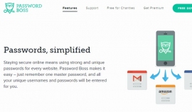 ソースネクストが提携した米パスワード・ボス（Password Boss）社のWebサイト。