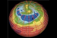 金星極域上空温度と大気の流れのイメージ図（宇宙航空研究開発機構、慶應義塾大学、京都産業大学の発表資料より）