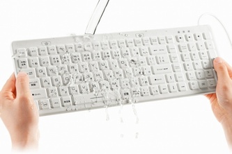 丸洗いできるキーボード（サンワプライ発表資料より）