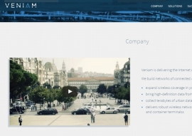 ヤマハ発動機が出資する米スタートアップ企業Veniam社のWebサイト。