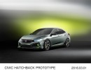 ホンダがジュネーブモーターショーで初公開した、新型「シビック ハッチバック」のプロトタイプモデル（写真提供：ホンダ）