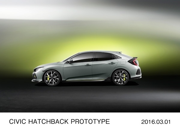 ホンダがジュネーブモーターショーで初公開した、新型「シビック ハッチバック」のプロトタイプモデル（写真提供：ホンダ）
