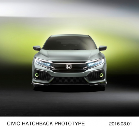 ホンダがジュネーブモーターショーで初公開した、新型「シビック ハッチバック」のプロトタイプモデル（写真提供：ホンダ）