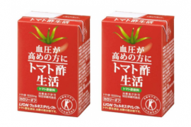 広告表示是正勧告を受けた「トマト酢生活トマト酢飲料」(消費者庁発表資料より) 広告表示是正勧告を受けた「トマト酢生活トマト酢飲料」(消費者庁発表資料より)