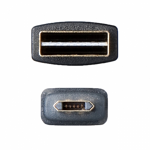 スマートフォンの急速充電が可能で、夜間や車中などでも充電状況がひと目で分かるLEDを内蔵した通信・充電両対応のmicroUSBケーブル「500-USB038」（サンワプライ発表資料より）。