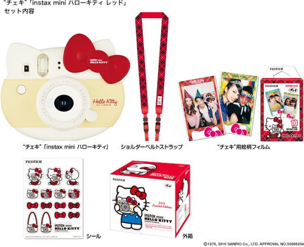 「instax mini ハローキティ レッド」（富士フイルム発表資料より）
