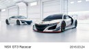 ホンダがニューヨーク国際自動車ショーに出展した新世代スーパースポーツモデル「NSX」のGT3レースカー(写真提供:ホンダ) ホンダがニューヨーク国際自動車ショーに出展した新世代スーパースポーツモデル「NSX」のGT3レースカー(写真提供:ホンダ)