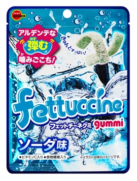 フェットチーネグミソーダ味（ブルボン発表資料より）
