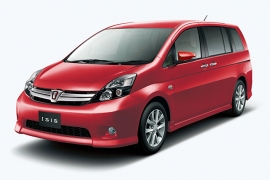 トヨタ自動車が一部改良して発売したミニバン「アイシス」（写真提供：トヨタ）