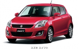 小型乗用車「スイフト」(スズキの発表資料より) 小型乗用車「スイフト」(スズキの発表資料より)