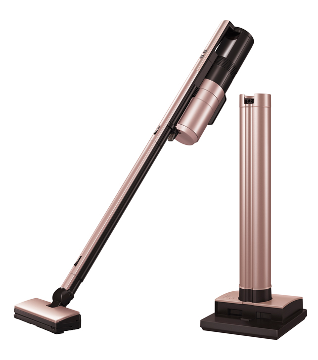 クリーナー本体と充電台(三菱電機発表資料より) クリーナー本体と充電台(三菱電機発表資料より)