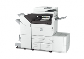 「人感センサー」を搭載したシャープのデジタルフルカラー複合機「MX-6170FN/MX-5170FN」(シャープの発表資料より) 「人感センサー」を搭載したシャープのデジタルフルカラー複合機「MX-6170FN/MX-5170FN」(シャープの発表資料より)