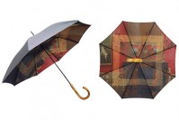 ヴィヴィアン・ウエストウッドの内側にプリントを施したユニークな雨傘 - ハンウェイとコラボ