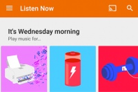 ソフトバンクとウィルコム沖縄は、Googleの音楽配信サービス「Google Play Music」を90日間無料で利用できるキャンペーンを実施する。写真は、Google Play Musicの利用画面。