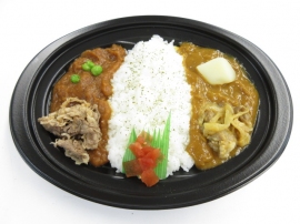 オリエンタルハヤシ&カレー(ミニストップ発表資料より) オリエンタルハヤシ&カレー(ミニストップ発表資料より)