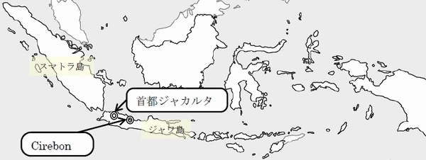 丸紅がインドネシアで韓国企業2社、現地企業1社と共同で開発する火力発電所の建設地を示す図（丸紅の発表資料より）