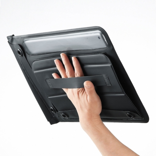防塵・防水規格IP47取得の12.9インチ対応タブレットケース「PDA-TABWPST12」（サンワプライ発表資料より）