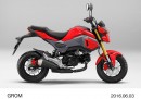 ホンダが外観を一新して発売する125ccスポーツバイク「グロム」。(パールバレンタインレッド、写真提供:ホンダ) ホンダが外観を一新して発売する125ccスポーツバイク「グロム」。(パールバレンタインレッド、写真提供:ホンダ)