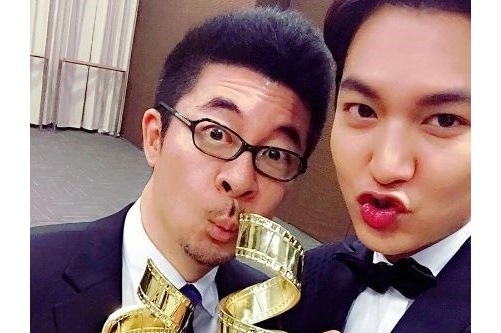 俳優イ・ミンホが微博（ウェイボー）アジア映画先鋒人物賞受賞の記念写真を公開し、注目を集めている。写真：イ・ミンホのインスタグラム