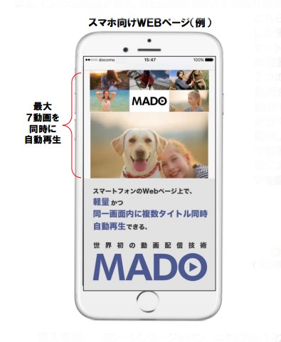 スマホ向けWEBページ（メディアシークの発表資料より）