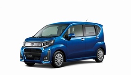 富士重工業が改良して発売した「スバル ステラ」(カスタム F)の外観。(写真提供:富士重工業) 富士重工業が改良して発売した「スバル ステラ」(カスタム F)の外観。(写真提供:富士重工業)