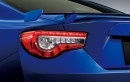 富士重工業が大幅改良して発売するスポーツカー「SUBARU BRZ」のフルLEDヘッドリヤコンビランプ。（写真提供：富士重工業）
