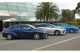 MIRAI (トヨタ自動車の発表資料より) MIRAI (トヨタ自動車の発表資料より)