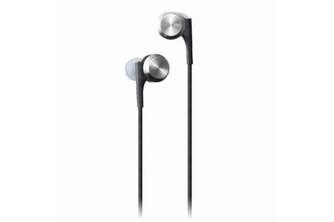 高精細なハイレゾ音源を再現するという日立マクセルのカナル型ヘッドホン「Graphene」（写真：同社発表資料より）